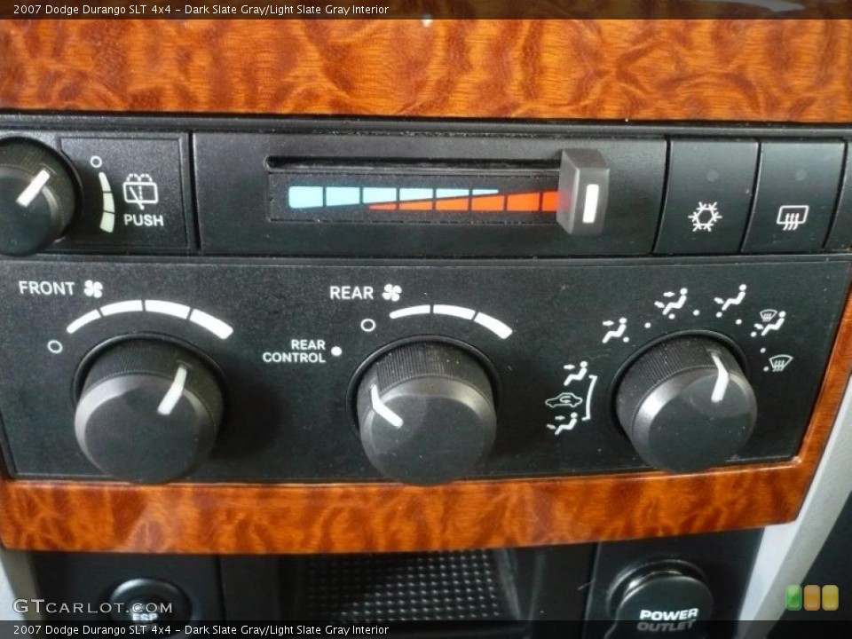 Dark Slate Gray/Light Slate Gray Interior Controls for the 2007 Dodge Durango SLT 4x4 #47363591