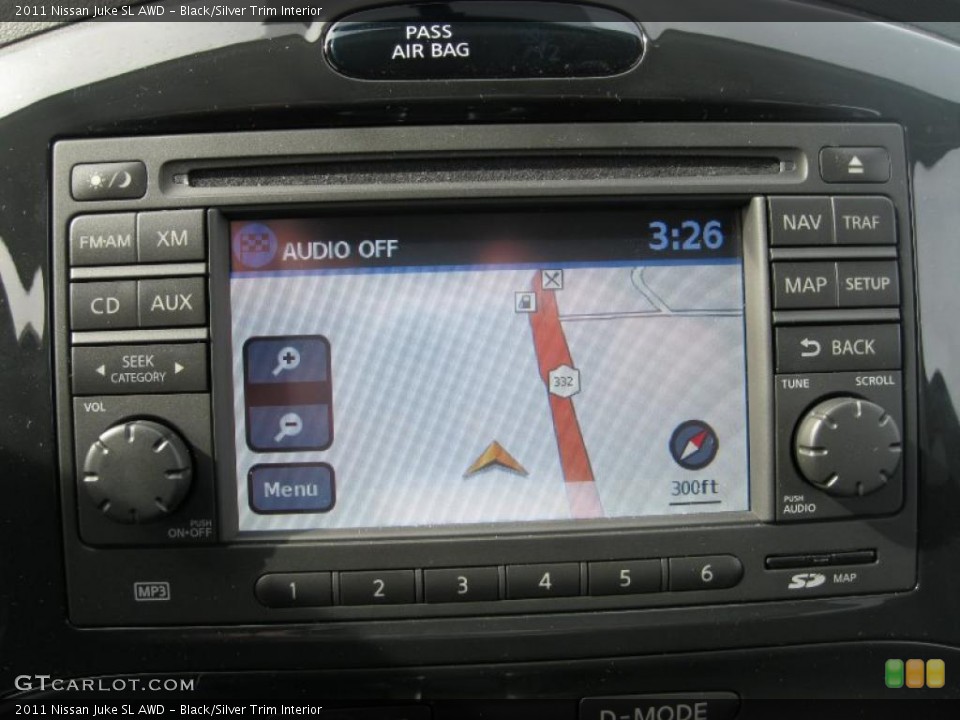 Black/Silver Trim Interior Navigation for the 2011 Nissan Juke SL AWD #47365634