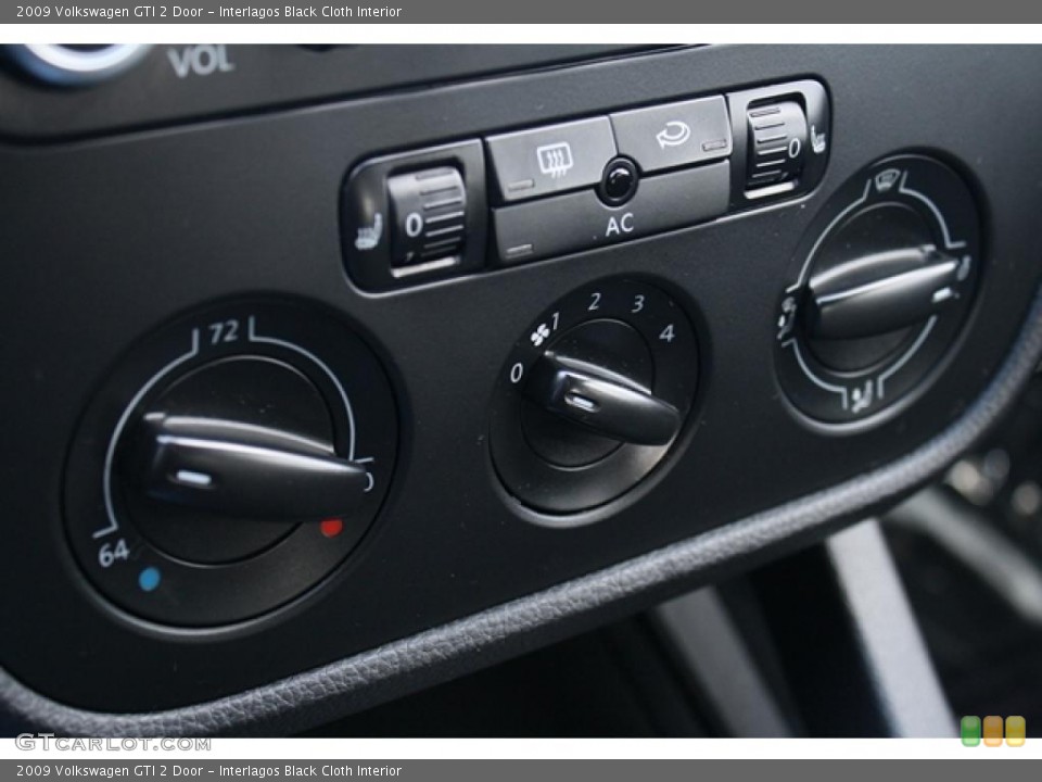 Interlagos Black Cloth Interior Controls for the 2009 Volkswagen GTI 2 Door #47365781