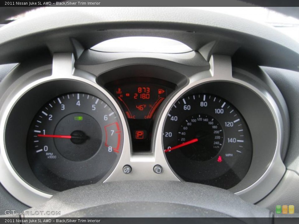 Black/Silver Trim Interior Gauges for the 2011 Nissan Juke SL AWD #47365946