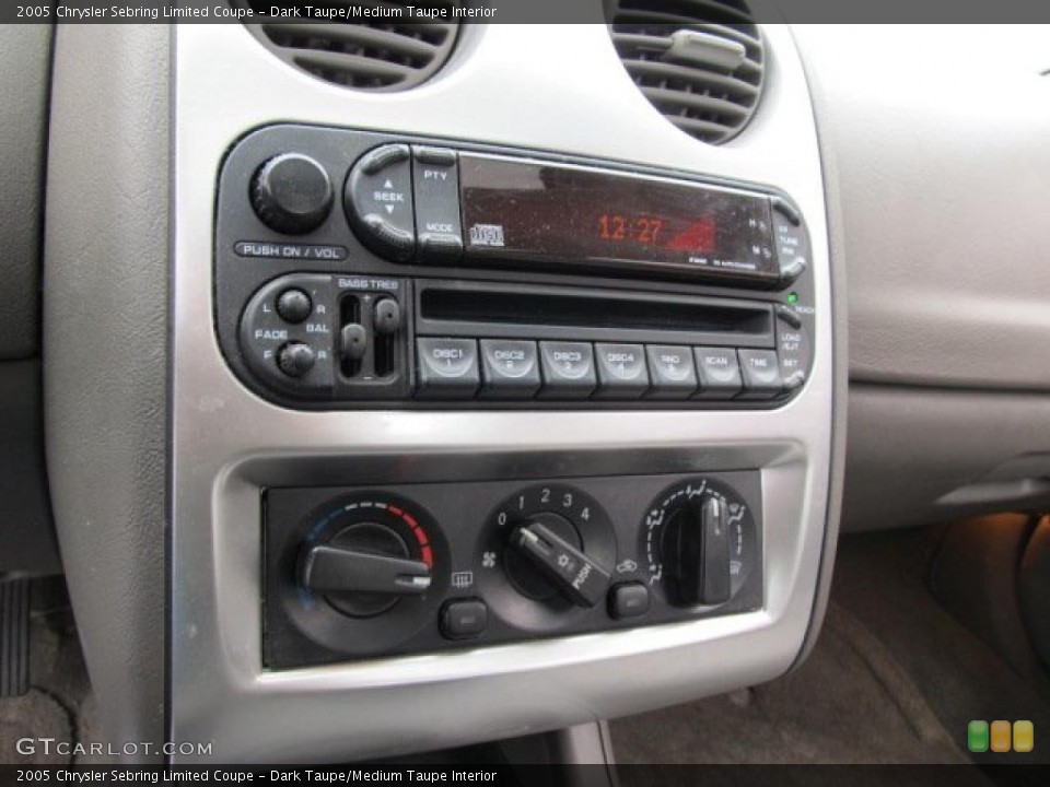 Dark Taupe/Medium Taupe Interior Controls for the 2005 Chrysler Sebring Limited Coupe #47367383