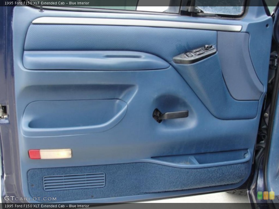 Blue Interior Door Panel for the 1995 Ford F150 XLT Extended Cab #47368208