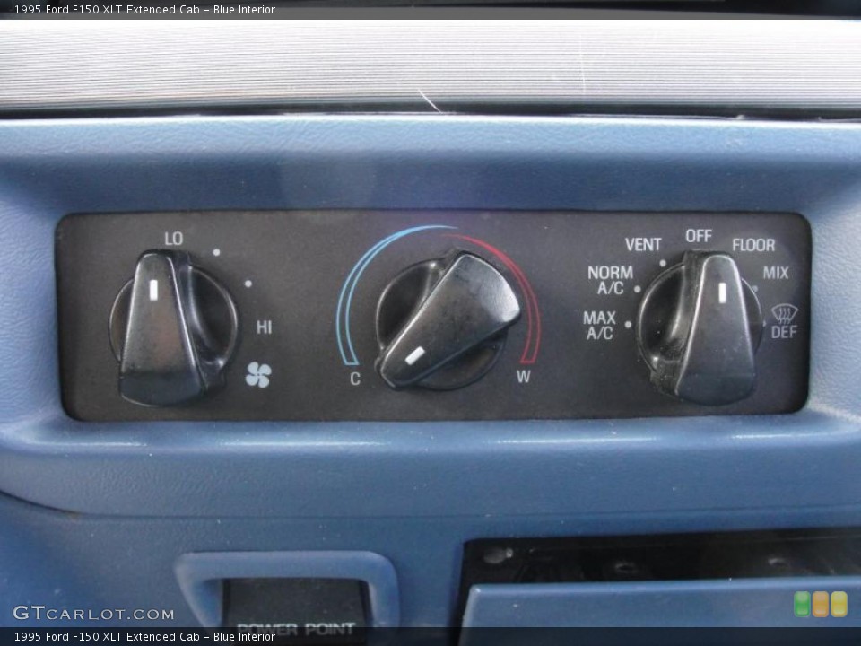 Blue Interior Controls for the 1995 Ford F150 XLT Extended Cab #47368358