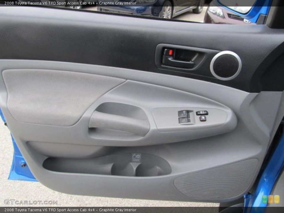 Graphite Gray Interior Door Panel for the 2008 Toyota Tacoma V6 TRD Sport Access Cab 4x4 #47368568