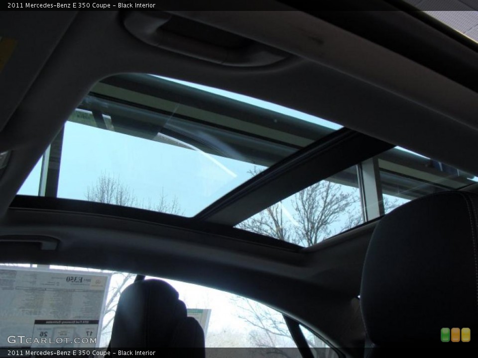 Black Interior Sunroof for the 2011 Mercedes-Benz E 350 Coupe #47373068