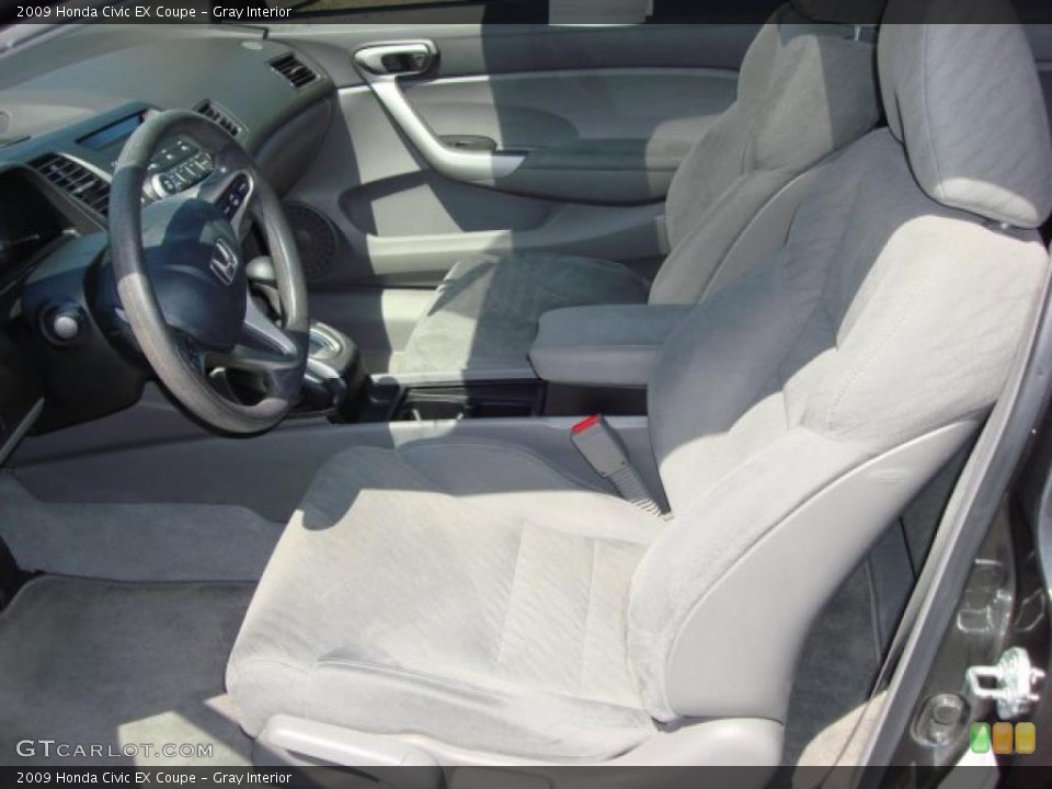 Gray Interior Photo for the 2009 Honda Civic EX Coupe #47375363