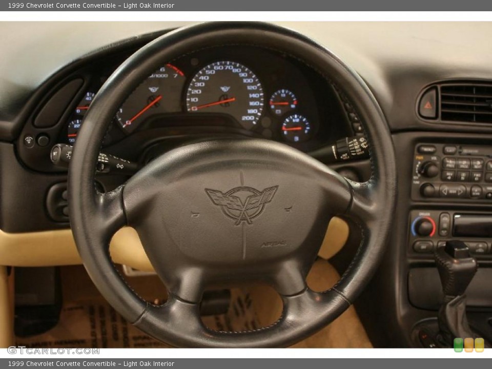 Light Oak Interior Steering Wheel for the 1999 Chevrolet Corvette Convertible #47375468