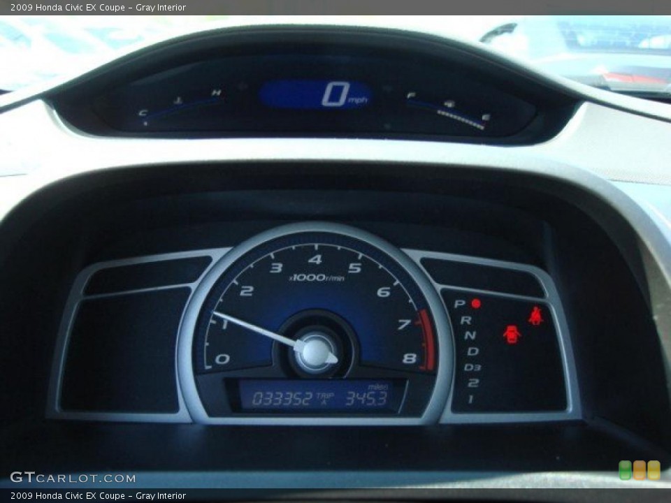 Gray Interior Gauges for the 2009 Honda Civic EX Coupe #47375471