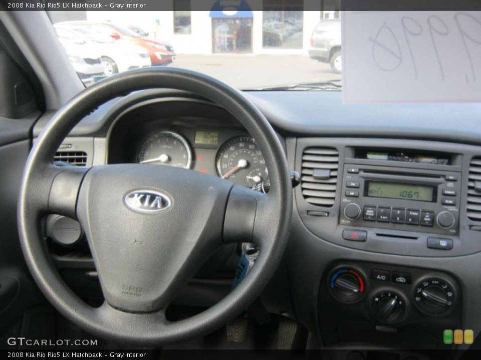 Gray Interior Dashboard for the 2008 Kia Rio Rio5 LX Hatchback #47377949