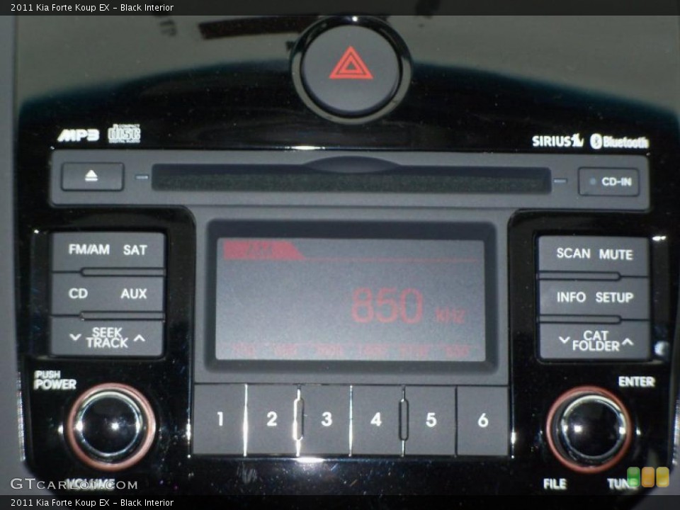 Black Interior Controls for the 2011 Kia Forte Koup EX #47378696
