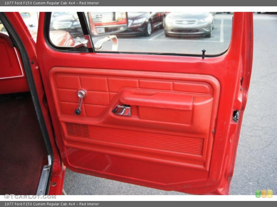 Red Interior Door Panel for the 1977 Ford F150 Custom Regular Cab 4x4 #47379978