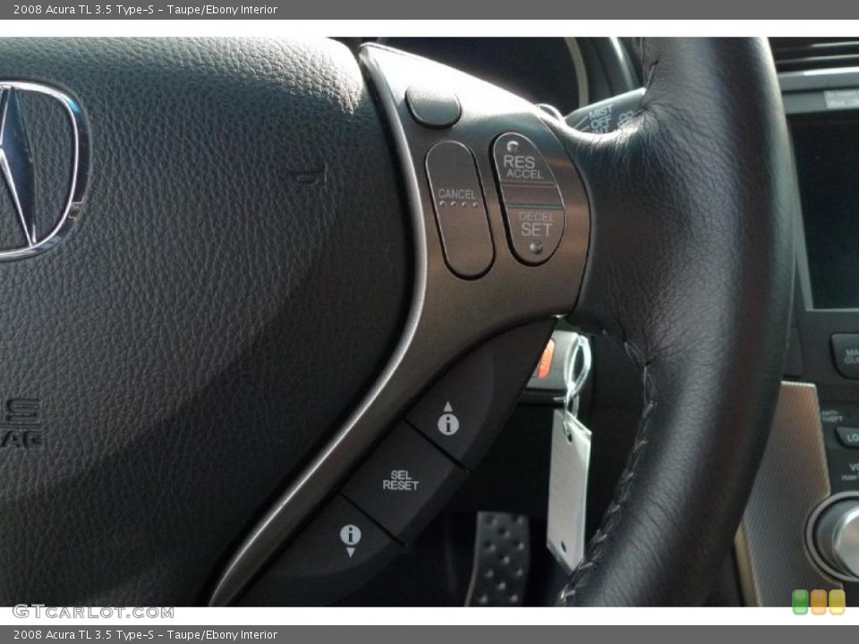 Taupe/Ebony Interior Controls for the 2008 Acura TL 3.5 Type-S #47380583