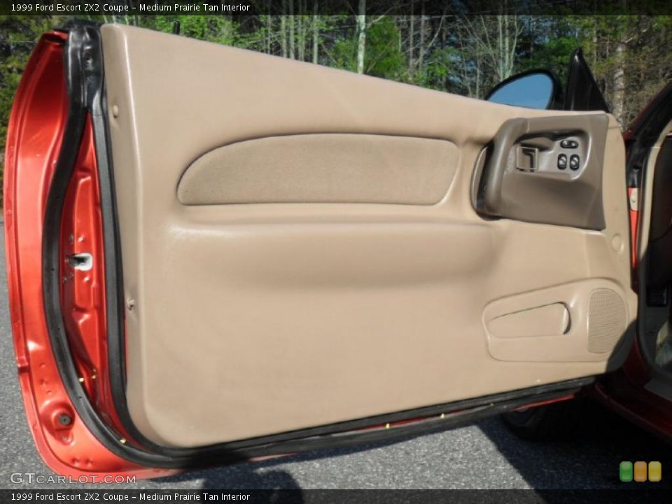 Medium Prairie Tan Interior Door Panel for the 1999 Ford Escort ZX2 Coupe #47382446