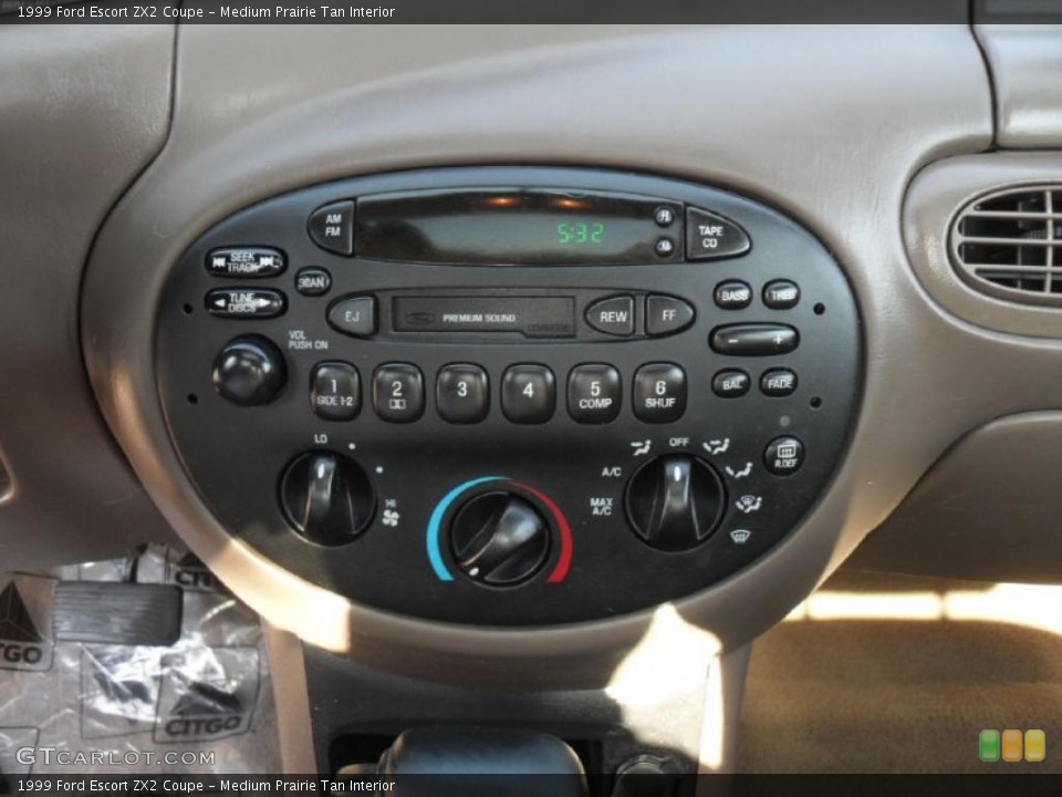 Medium Prairie Tan Interior Controls for the 1999 Ford Escort ZX2 Coupe #47382491