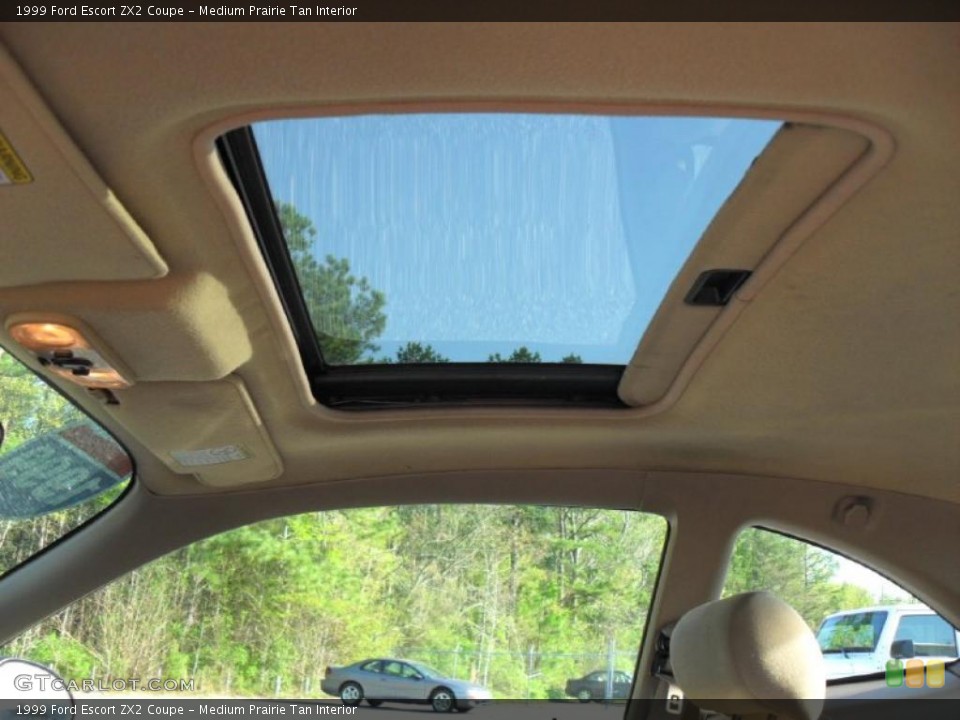 Medium Prairie Tan Interior Sunroof for the 1999 Ford Escort ZX2 Coupe #47382536