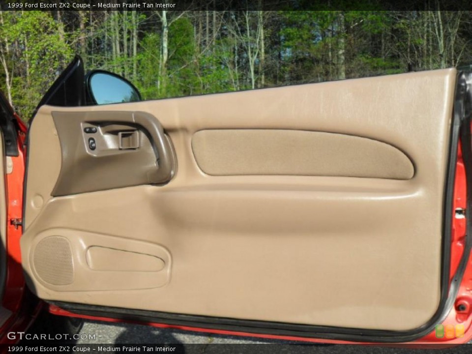 Medium Prairie Tan Interior Door Panel for the 1999 Ford Escort ZX2 Coupe #47382641