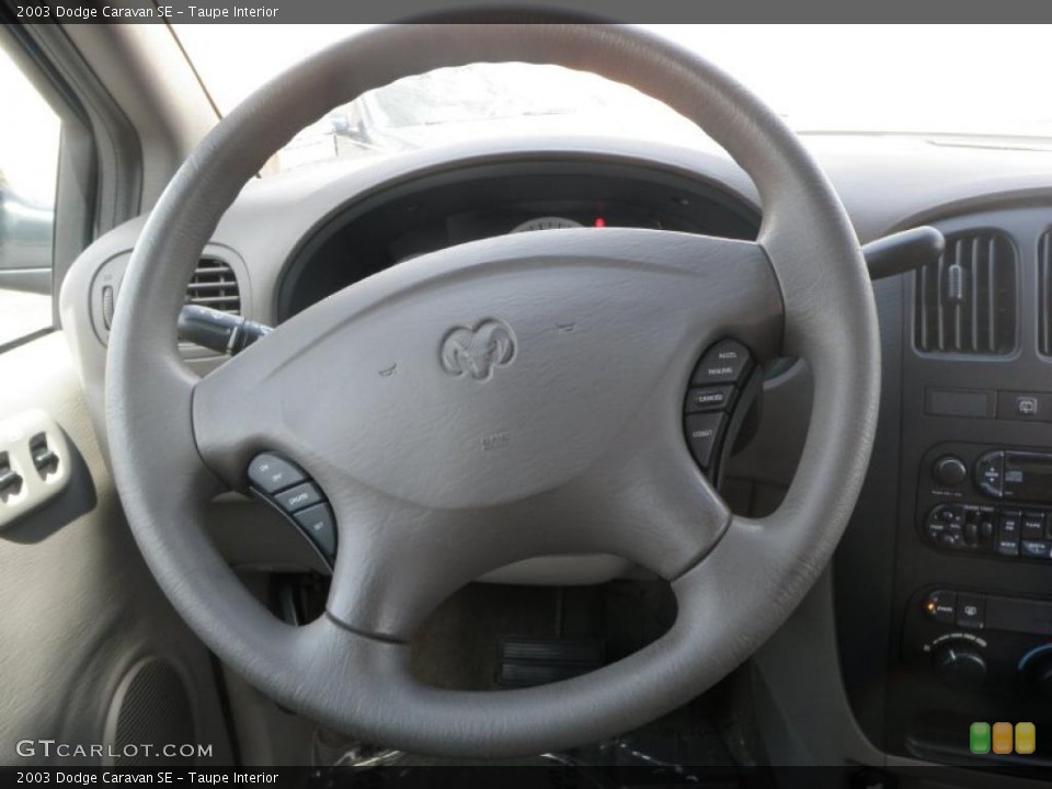 Taupe Interior Steering Wheel for the 2003 Dodge Caravan SE #47383643
