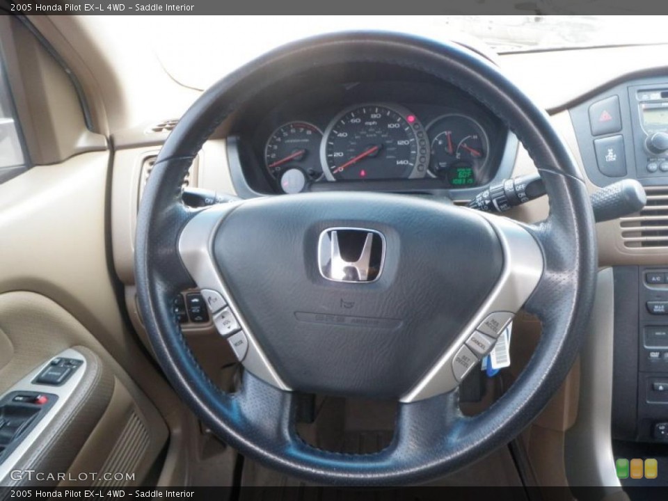 Saddle Interior Steering Wheel for the 2005 Honda Pilot EX-L 4WD #47384228