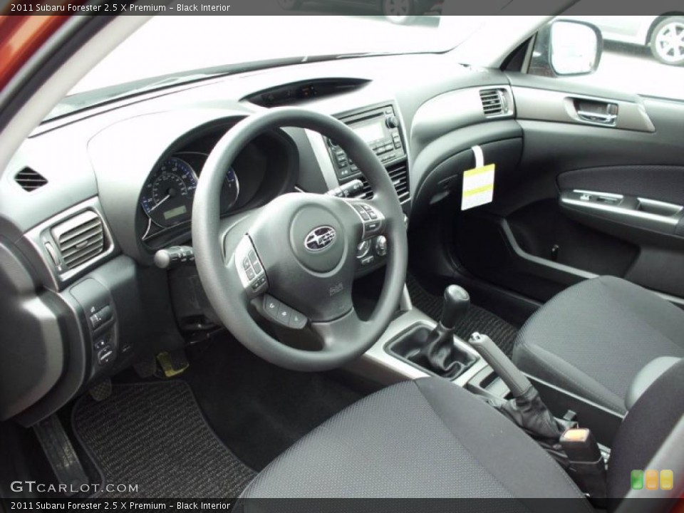 Black Interior Prime Interior for the 2011 Subaru Forester 2.5 X Premium #47385767