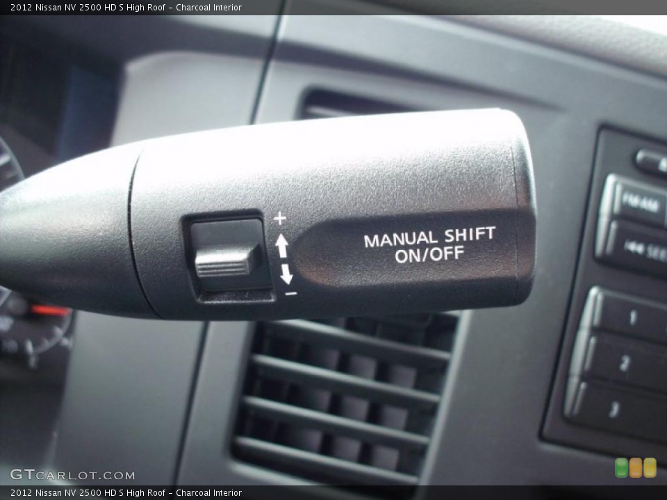 Charcoal Interior Controls for the 2012 Nissan NV 2500 HD S High Roof #47386709