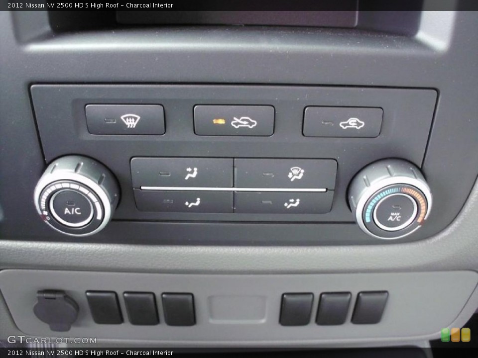 Charcoal Interior Controls for the 2012 Nissan NV 2500 HD S High Roof #47386724