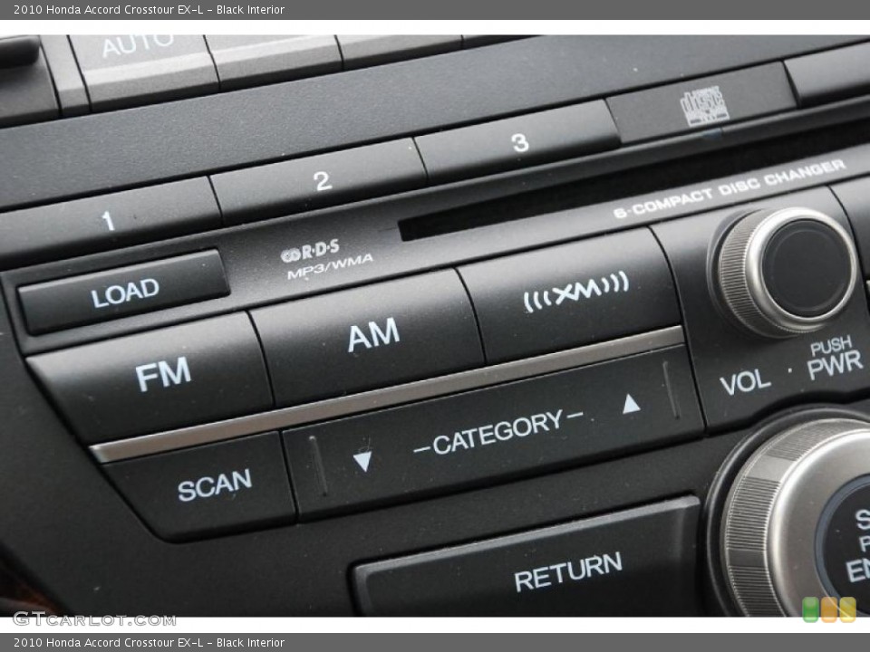 Black Interior Controls for the 2010 Honda Accord Crosstour EX-L #47386775