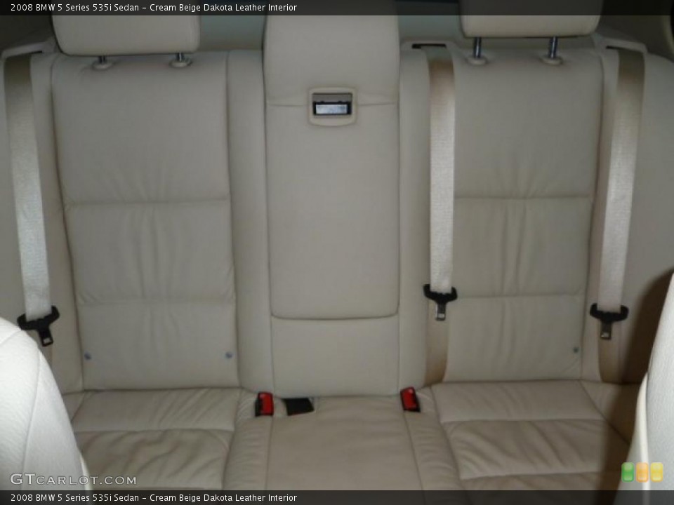Cream Beige Dakota Leather Interior Photo for the 2008 BMW 5 Series 535i Sedan #47387786