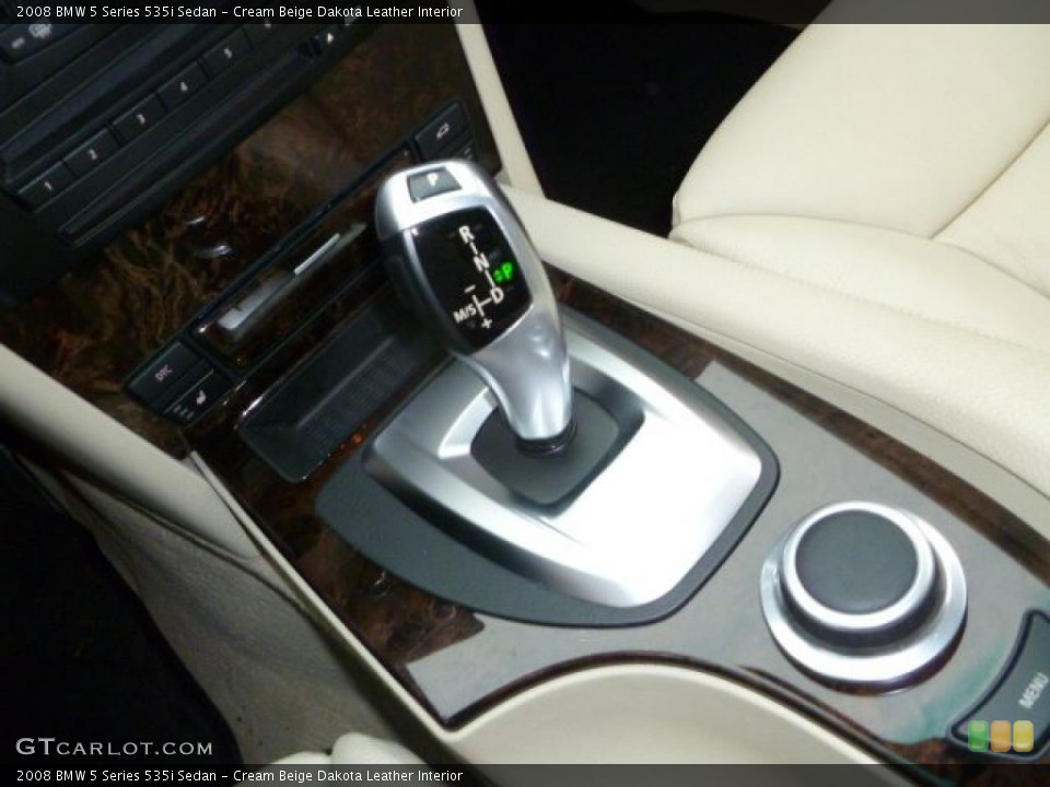 Cream Beige Dakota Leather Interior Transmission for the 2008 BMW 5 Series 535i Sedan #47387927