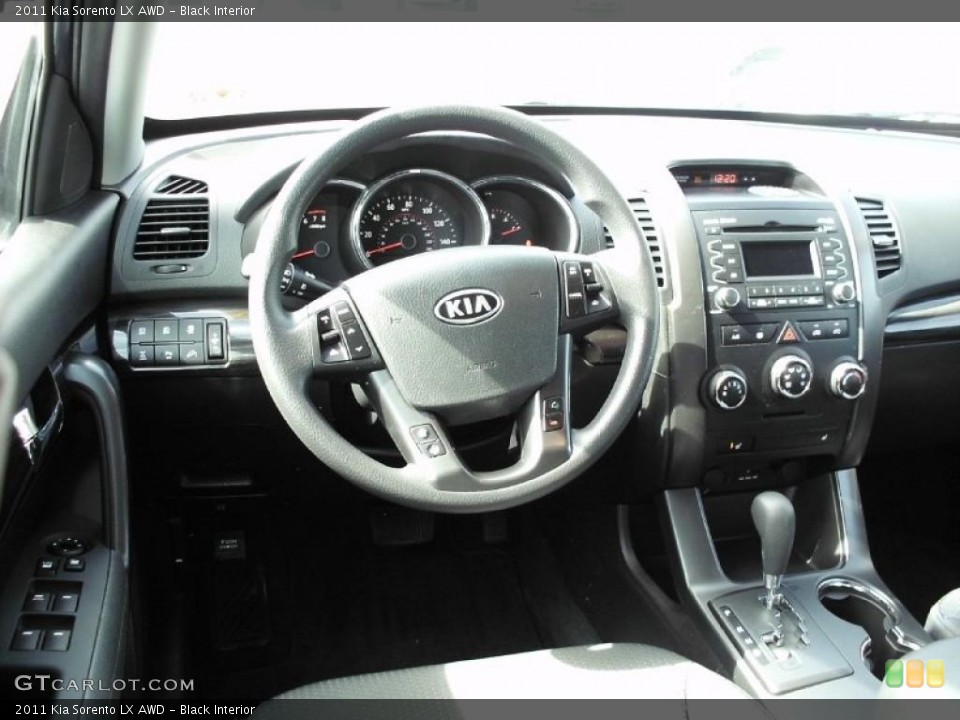 Black Interior Dashboard for the 2011 Kia Sorento LX AWD #47388485