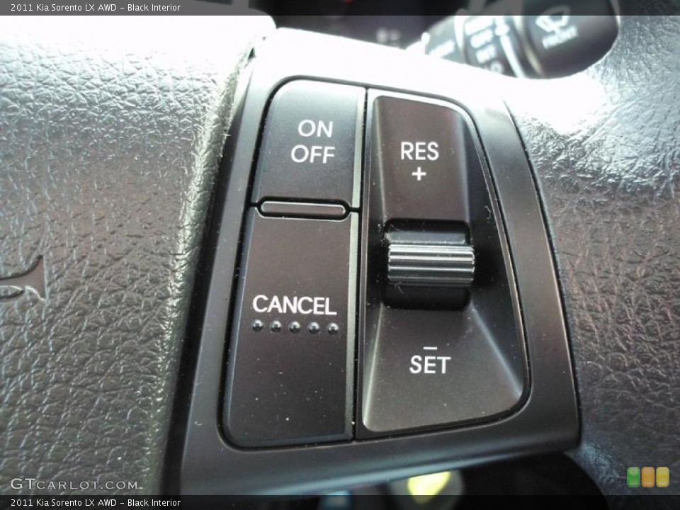 Black Interior Controls for the 2011 Kia Sorento LX AWD #47388539