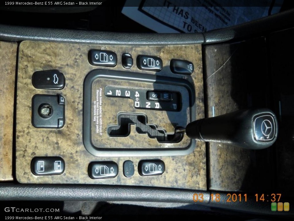 Black Interior Transmission for the 1999 Mercedes-Benz E 55 AMG Sedan #47389511