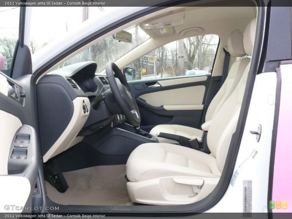 Cornsilk Beige Interior Photo for the 2011 Volkswagen Jetta SE Sedan #47389682