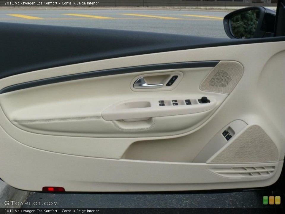 Cornsilk Beige Interior Door Panel for the 2011 Volkswagen Eos Komfort #47390585