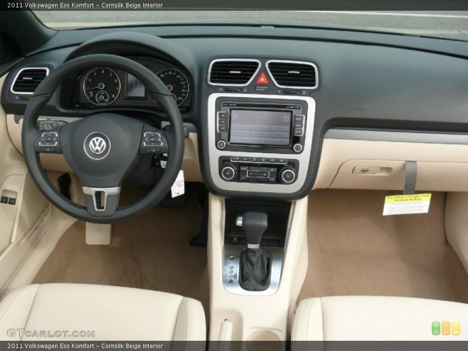 Cornsilk Beige Interior Dashboard for the 2011 Volkswagen Eos Komfort #47390630