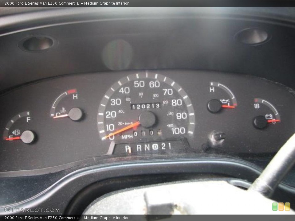 Medium Graphite Interior Gauges for the 2000 Ford E Series Van E250 Commercial #47391488