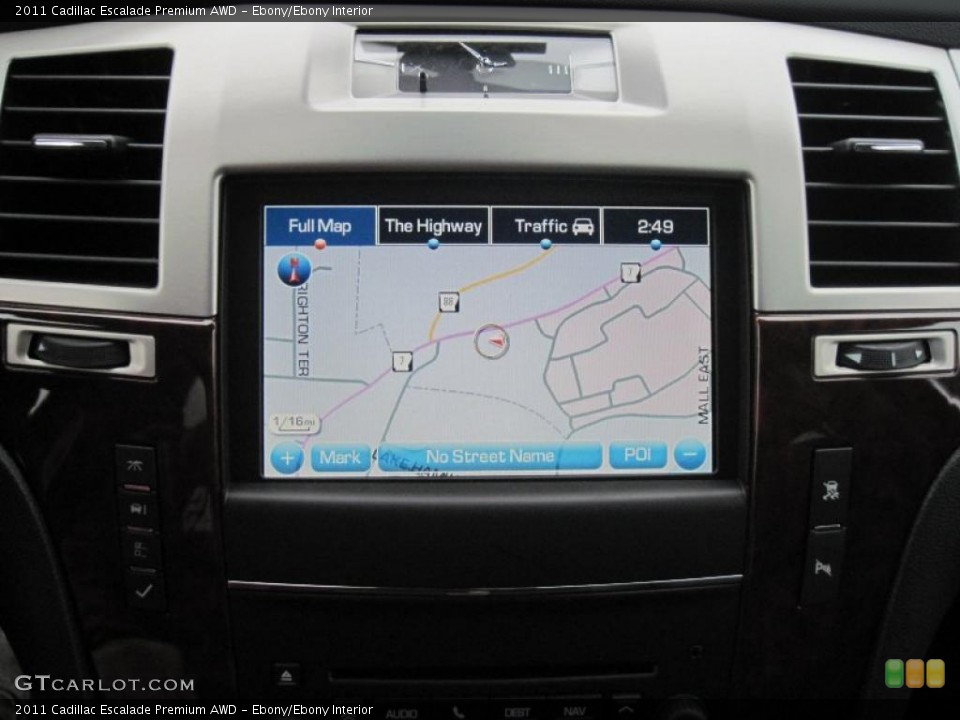 Ebony/Ebony Interior Navigation for the 2011 Cadillac Escalade Premium AWD #47391869