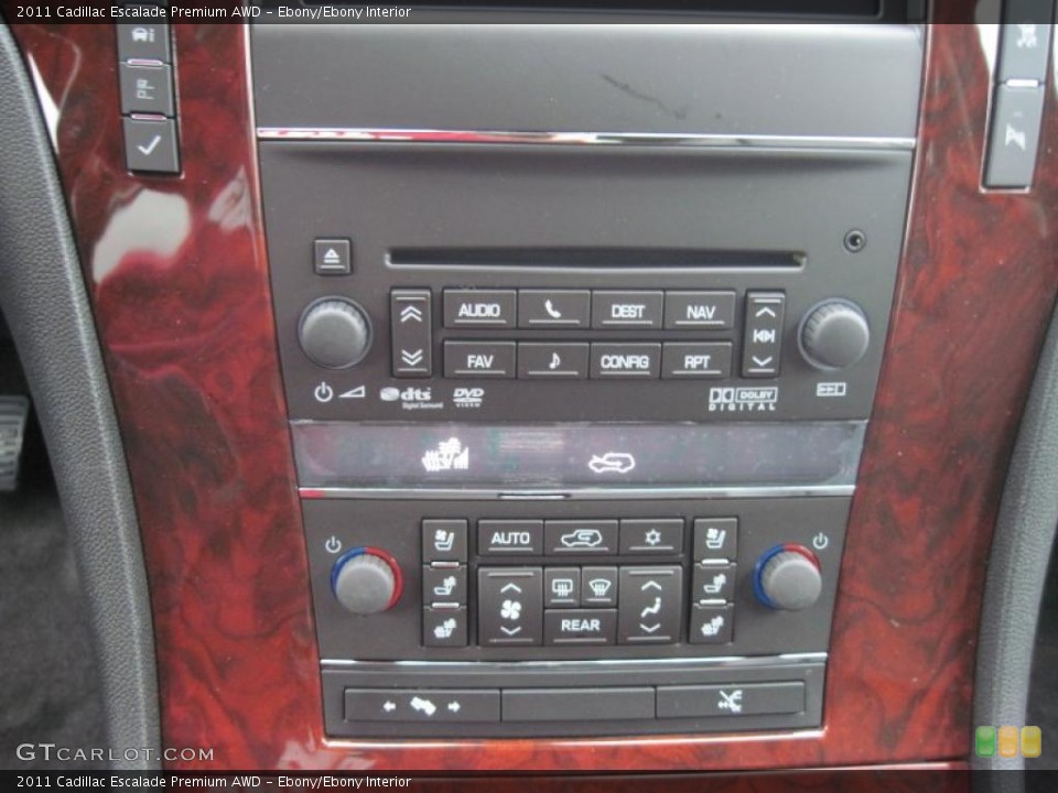 Ebony/Ebony Interior Controls for the 2011 Cadillac Escalade Premium AWD #47391911
