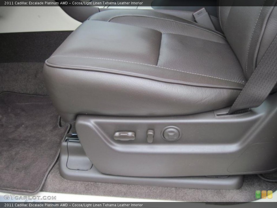 Cocoa/Light Linen Tehama Leather Interior Photo for the 2011 Cadillac Escalade Platinum AWD #47392121