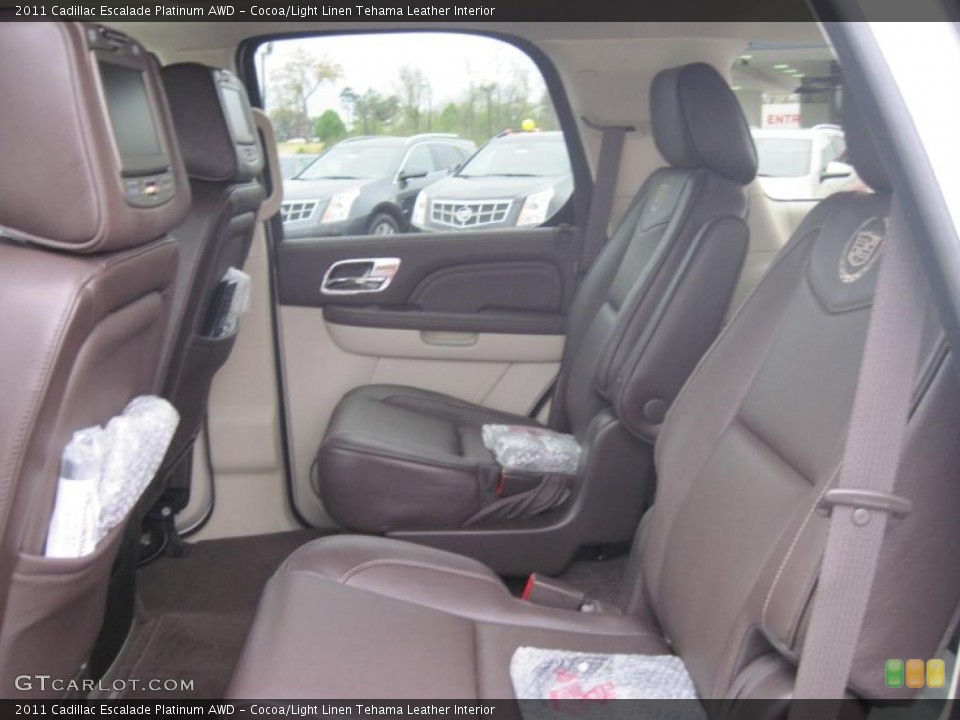 Cocoa/Light Linen Tehama Leather Interior Photo for the 2011 Cadillac Escalade Platinum AWD #47392148