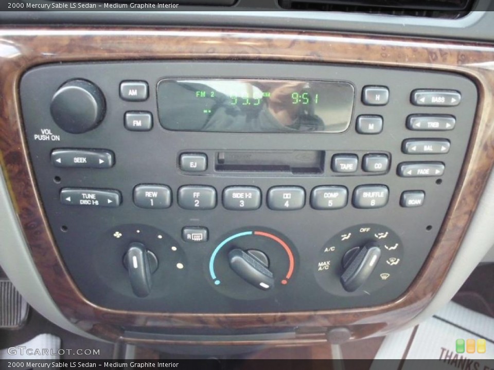 Medium Graphite Interior Controls for the 2000 Mercury Sable LS Sedan #47392685
