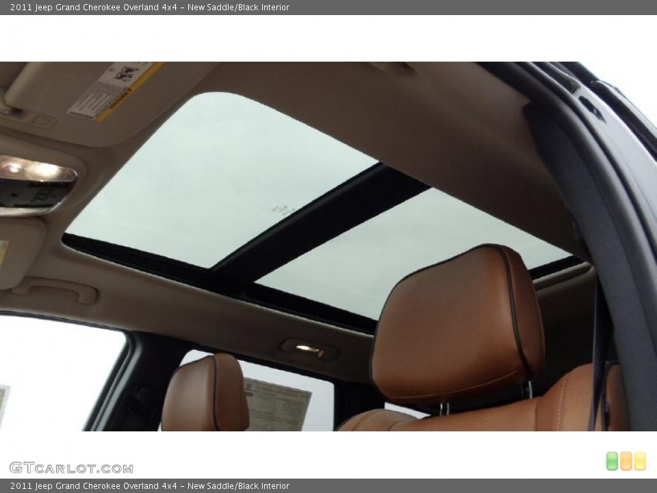 New Saddle/Black Interior Sunroof for the 2011 Jeep Grand Cherokee Overland 4x4 #47394581