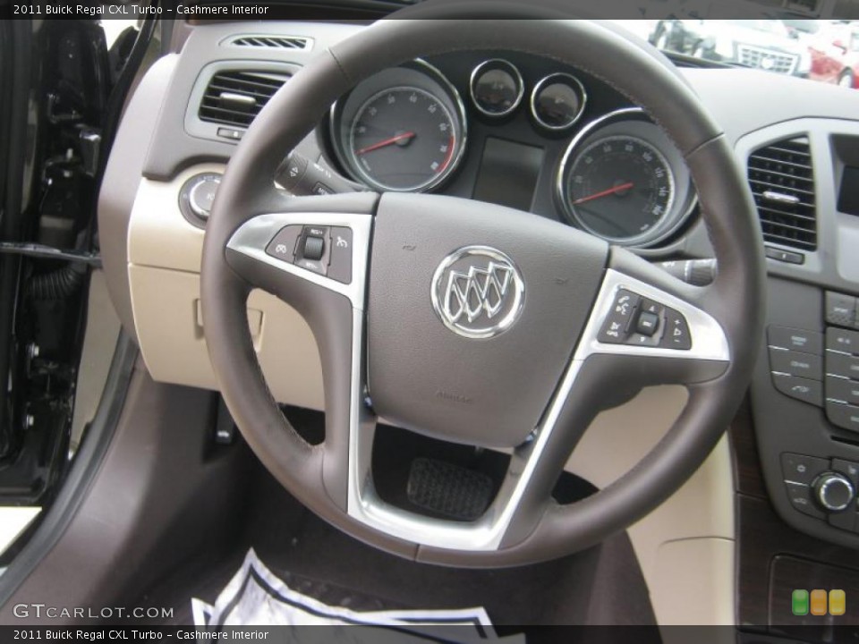 Cashmere Interior Steering Wheel for the 2011 Buick Regal CXL Turbo #47394818