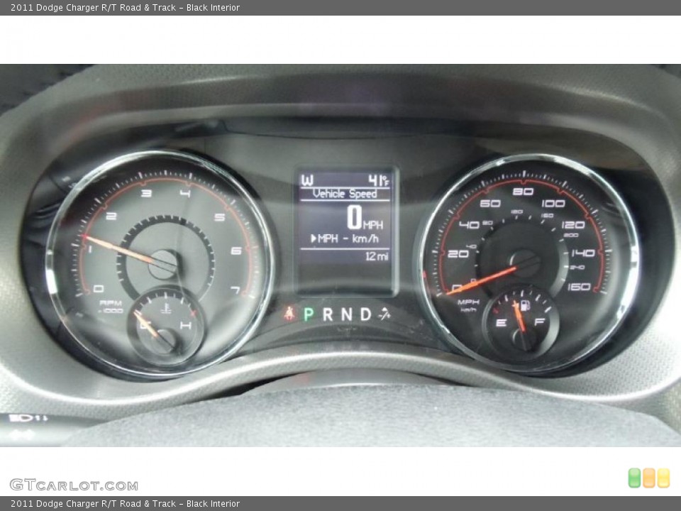 Black Interior Gauges for the 2011 Dodge Charger R/T Road & Track #47394989
