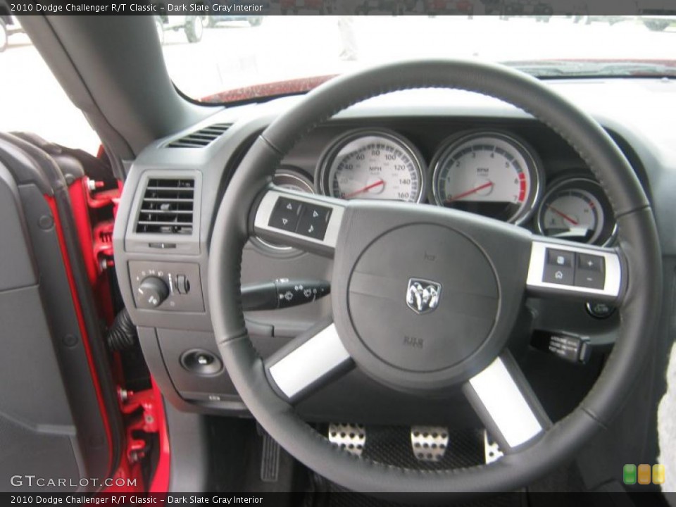 Dark Slate Gray Interior Steering Wheel for the 2010 Dodge Challenger R/T Classic #47397473