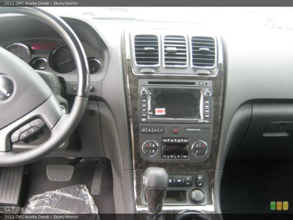 Ebony Interior Controls for the 2011 GMC Acadia Denali #47398274