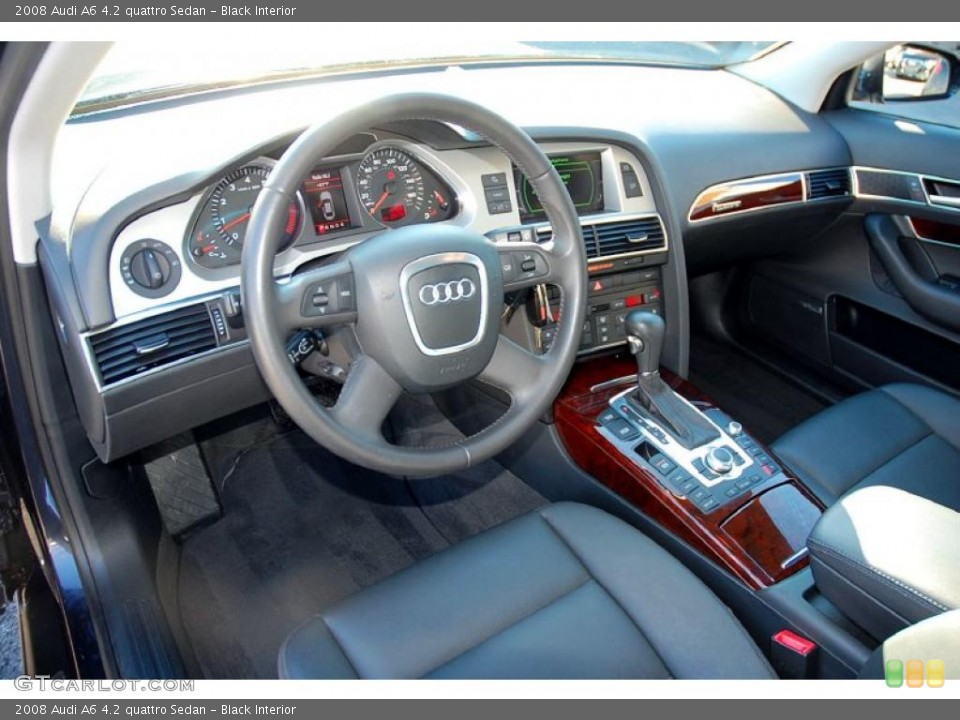 Black Interior Prime Interior for the 2008 Audi A6 4.2 quattro Sedan #47398994