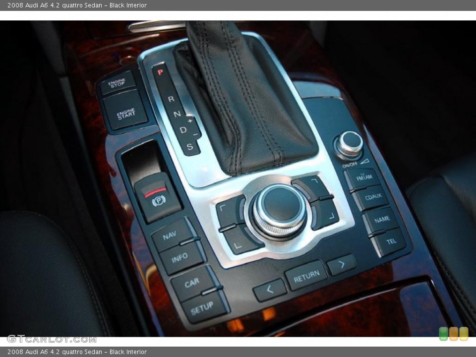 Black Interior Controls for the 2008 Audi A6 4.2 quattro Sedan #47399015