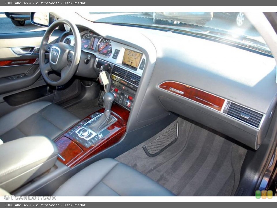 Black Interior Dashboard for the 2008 Audi A6 4.2 quattro Sedan #47399051