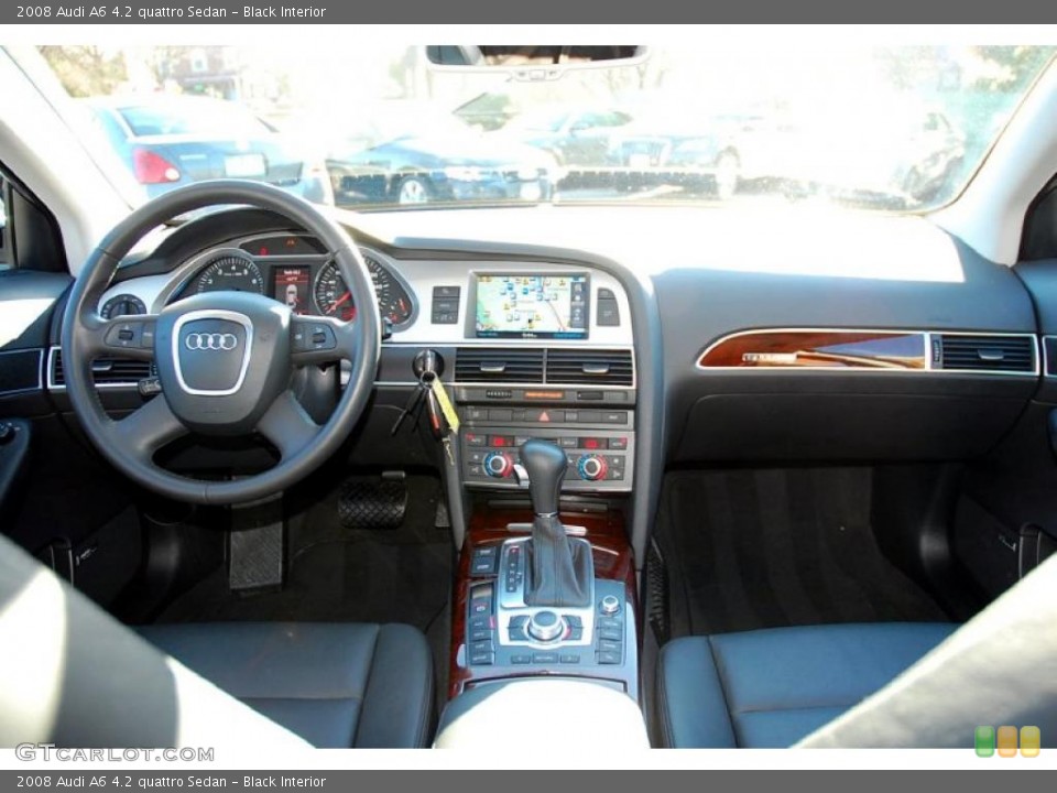 Black Interior Dashboard for the 2008 Audi A6 4.2 quattro Sedan #47399063