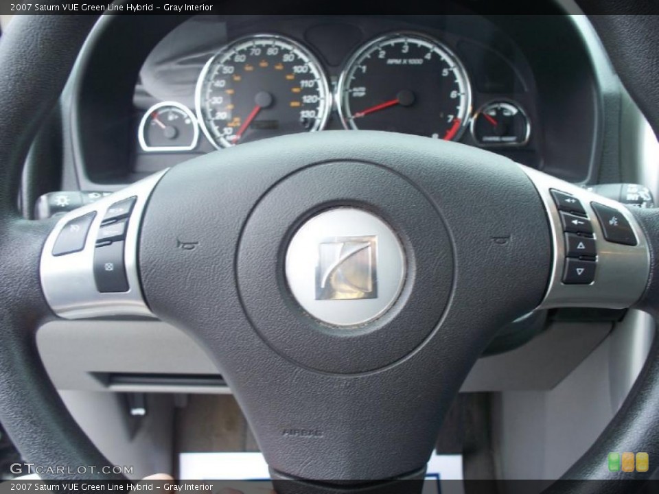 Gray Interior Steering Wheel for the 2007 Saturn VUE Green Line Hybrid #47400836